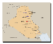 Karte des Irak